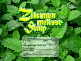 Bio Zitronenmelisse-Sirup