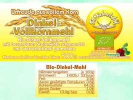 Bio Dinkel-Vollkornmehl