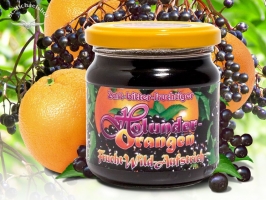 Wild Holunder-Orangen Frucht-Aufstrich
